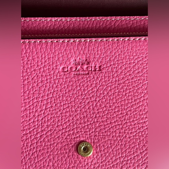 CH181 - Coach Anna Foldover Clutch Crossbody with Trompe L'oeil Print - Picture 8 of 12